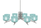 Kurve 8 Light Oversized Chandelier by Toltec 3708-GP-461 - 3708-GP-461