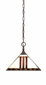 Any 1 Light Art Glass Medium Pendant by Toltec - 12-14-115-