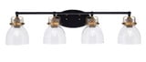 Easton 4 Light Vanity Light 9 InchTall by Toltec - 1934-MBBN-4110