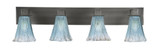 Apollo 4 Light Vanity Light 32.75 Inch Length by Toltec - 584--85-3275