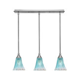 Any 3 Light Steel Mini Linear Pendant by Toltec - 25-55-625-2525