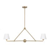 Xavier 2 Light Oversized Linear Chandelier by Crystorama - XAV-B9302