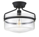 1 Light 11 Inch Tall Semi Flush Mount by Meridian - M60011