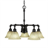 Vintage 5 Light Medium Chandelier by Toltec 285-2351875 - 285-2351875