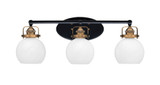Easton 3 Light Vanity Light 25.5 Inch Length by Toltec - 1933-WHBN-4100
