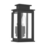 Princeton 1 Light Candle Style Outdoor Wall Lantern 9 Inch Tall by Livex - 20191