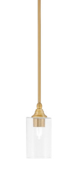 Any 1 Light Steel Mini Pendant 8 Inch Tall by Toltec - 23-4-8-