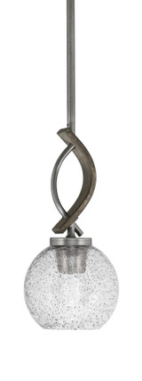 Monterey 1 Light Mini Pendant 11.75 Inch Tall by Toltec - 2901-MBDW-4100