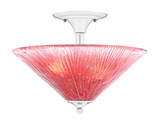 Any 2 Light 16 Inch Wide Semi Flush Mount by Toltec - 121-161275