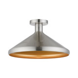 Geneva One Light 15.25 Inch Wide Semi Flush Mount by Livex - 40950