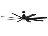 Bluffton 8 Blade Ceiling Fan with Light Kit 72 Inches Wide by Meridian - M2025