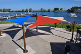 Premium 10 Foot Right Triangle Commercial Shade Sail by Custom Shade Sails - CSS10