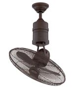 Bellows III 21 Inch Rotating Cage Ceiling Fan by Craftmade - BW321
