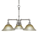 Vintage 3 Light Medium Chandelier by Toltec 283-242519 - 283-242519