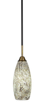 Paramount 1 Light Mini Pendant 15.25 Inch Tall by Toltec - 3401-55-1525-