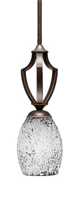Zilo 1 Light Mini Pendant 15 Inch Tall by Toltec - 561-5-15-