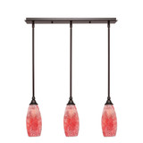 Any 3 Light Linear Pendant 25.25 Inch Length by Toltec - 25-55-1325-2525