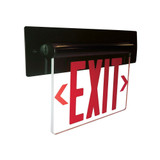 5W 1 LED 12 Inch Wide Single Face BatteryBackup Emergency Exit Sign - 302-BEL-1221305