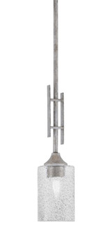 Uptowne 1 Light Mini Stem Hung Pendant 19.25 Inch Tall by Toltec - 320-DG-300