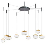Athena 54W 9 LED Medium Pendant by Abra - 10064PN