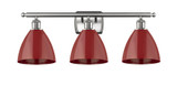 Plymouth Dome 3 Light Vanity Light 27.5 Inch Wide by Innovations - 516-3W-PLYM-75