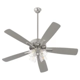 Milky Whey 5 Blade Ceiling Fan with Light Kit 52 Inch Wide by BSH - 183-BEL-1106043