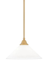 Any 1 Light Steel Large Pendant 9 Inch Tall by Toltec - 26-16-9-