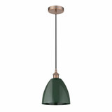 Plymouth Dome 1 Light Small Cord Hung Pendant 9 Inch Wide by Innovations - 616-1P-PLYM-9