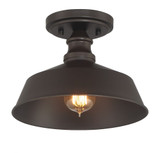 1 Light 10 Inch Wide Vintage Semi Flush Mount by Meridian - M60068