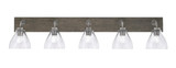 Oxbridge 5 Light Vanity Light 47 Inch Length by Toltec - 1775-GPDW-4760