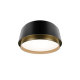 Salvo 18W 1 4CCT LED Flush Mount 4 Inch Tall and 9 Inch Wide by dweLED - FM-20509