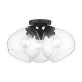 Catania 3 Light 16 Inch Wide Semi Flush Mount by Livex - 46502