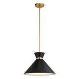 Racine 1 Light Pendant 9.75 Inch Tall and 15 Inch Wide by Vaxcel - P0398