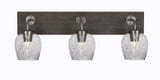 Oxbridge 3 Light Down Glass Vanity Light 26.75 Inch Length by Toltec - 1773-GPDW-4810