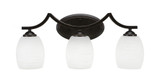 Zilo 3 Light Steel Vanity Light 22 Inch Length by Toltec - 553--975-22