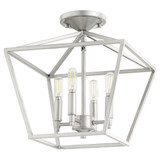 Gabriel 4 Light 13 Inch Wide Semi Flush Mount by Quorum - 304-13