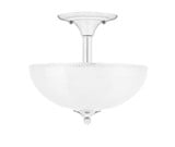 2 Light 13 Inch Wide Semi Flush Mount by Toltec - 121-13