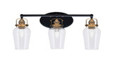 Easton 3 Light Vanity Light 25 Inch Length by Toltec - 1933-WHBN-210