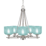 Uptowne 5 Light Medium Chandelier by Toltec 325-AS-4612 - 325-AS-4612