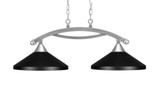 Bow 2 Light Island 12.25 Inch Tall and 30 Inch Length by Toltec - 872-DG-314