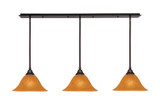 Any 3 Light Linear Pendant 58 Inch Length by Toltec - 48-14-9-58
