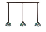 Any 3 Light Linear Pendant 38.75 Inch Length by Toltec - 36-7-65-3875