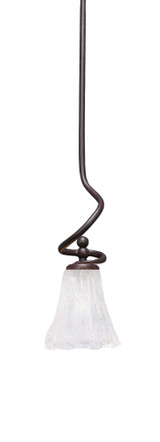 Capri 1 Light Mini Stem Hung Pendant 16.25 Inch Tall by Toltec - 901-55-1625-