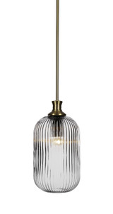 Carina 1 Light Small Stem Hung Pendant 15.25 Inch Tall by Toltec - 74-825-1525-