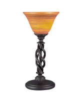 Elegante 1 Light Mini Table Lamp 14 x 7 Inches by Toltec  - 61-714