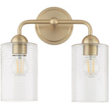 Belvoir Walk 2 Light Vanity Light 13.75 Inch Wide by Bailey Street Home - 183-BEL-1302611
