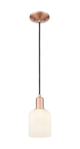 Bridal Veil 1 Light Cord Mini Pendant 10 Inch by 5 Inch Wide by Innovations - 716-1P-G559-5_P