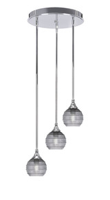 Empire 3 Light Medium Pendant 14.75 Inch Wide by Toltec - 2143-1475-1075