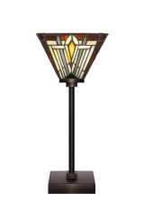 Luna 1 Light Table Lamp 16.25 Inches Tall and 7 Inches Wide by Toltec - 54-71625