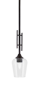 Uptowne 1 Light Mini Stem Hung Pendant 19 Inch Tall by Toltec - 320-DG-210